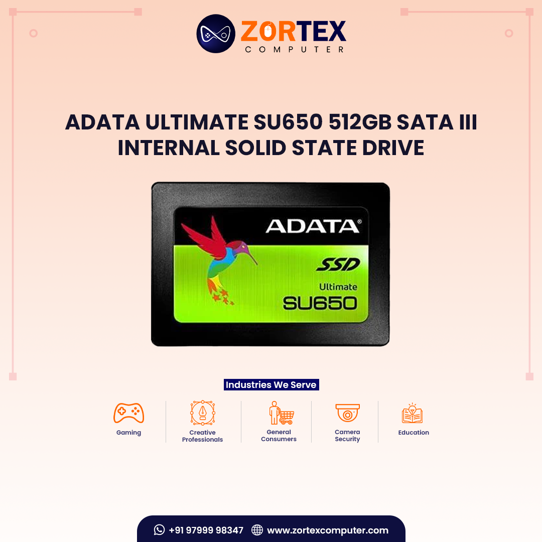 Adata Ultimate SU650 512GB SATA III Internal Solid State Drive